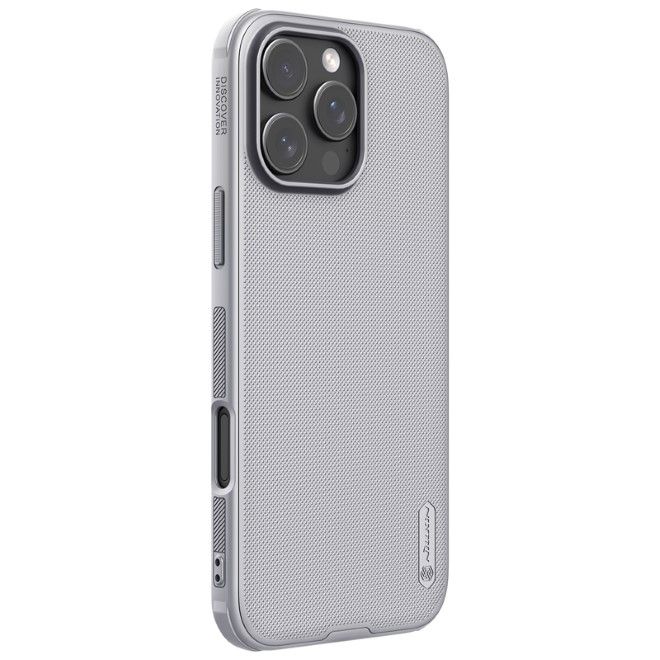 Nillkin - iPhone 16 Pro Hülle - Kunststoff Case - Super Frosted Shield Pro Series - grau