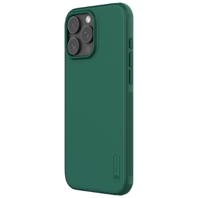 Nillkin - iPhone 16 Pro Max Hülle - Kunststoff Case - Super Frosted Shield Pro Series - dunkelgrün