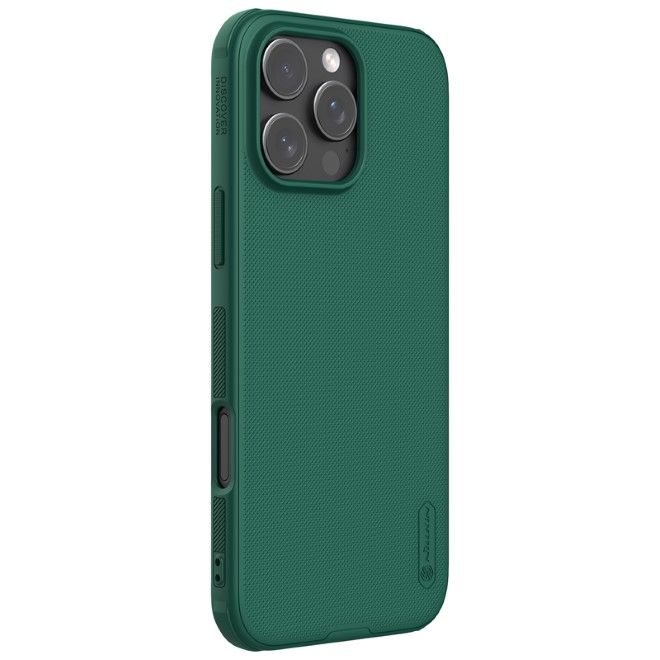 Nillkin - iPhone 16 Pro Max Hülle - Kunststoff Case - Super Frosted Shield Pro Series - dunkelgrün