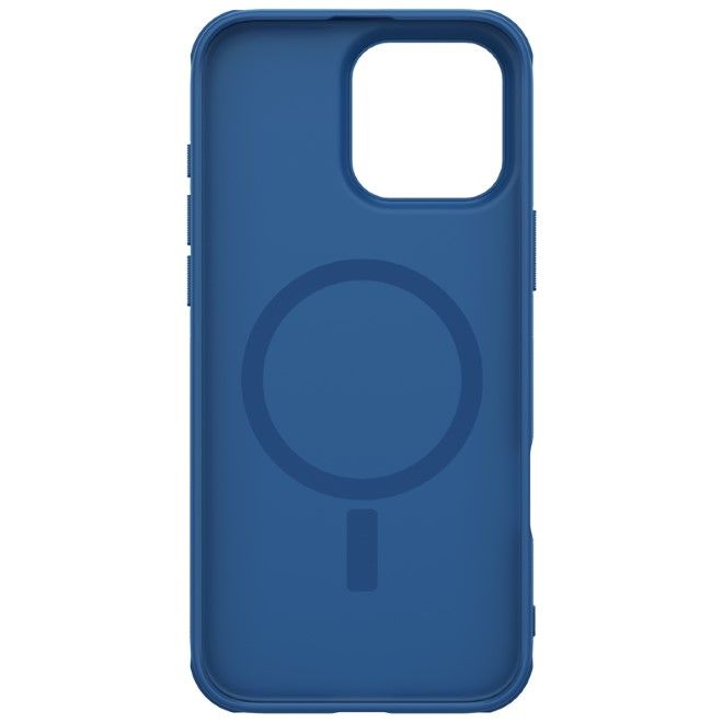 Nillkin - iPhone 16 Pro Hülle - Kunststoff Case - Super Frosted Shield Pro Magnetic Series - blau