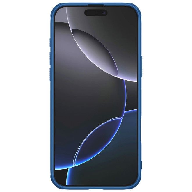 Nillkin - iPhone 16 Pro Hülle - Kunststoff Case - Super Frosted Shield Pro Magnetic Series - blau