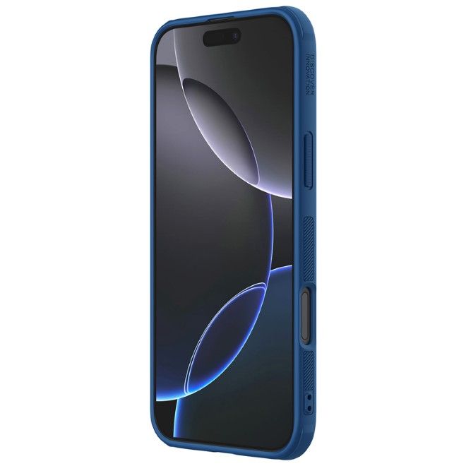 Nillkin - iPhone 16 Pro Max Hülle - Kunststoff Case - Super Frosted Shield Pro Magnetic Series - blau