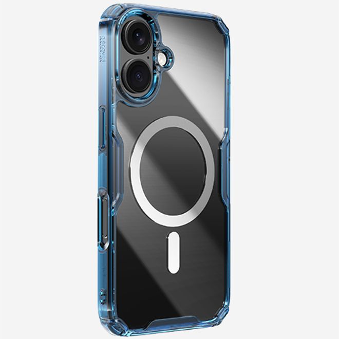 Nillkin - iPhone 16 Hülle - TPU Soft Case - Nature Pro Magnetic Series - blau