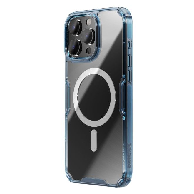 Nillkin - iPhone 16 Pro Max Hülle - TPU Soft Case - Nature Pro Magnetic Series - blau