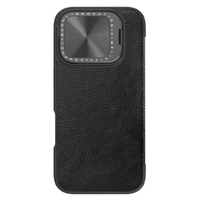 Nillkin - iPhone 16 Pro Max Hülle - Leder Book Case - Qin Prop Series - schwarz