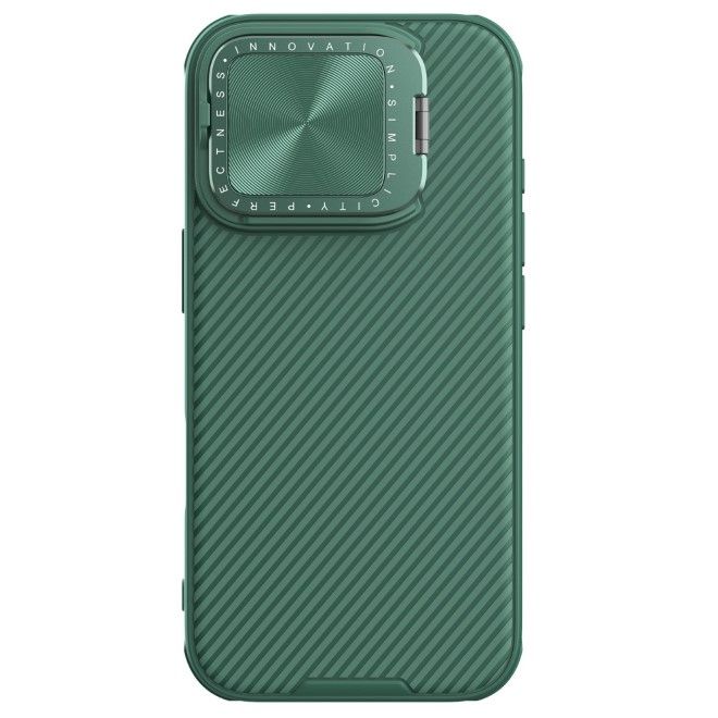 Nillkin - iPhone 16 Pro Hülle - Kunststoff Hardcase - Camshield Prop Series - dunkelgrün
