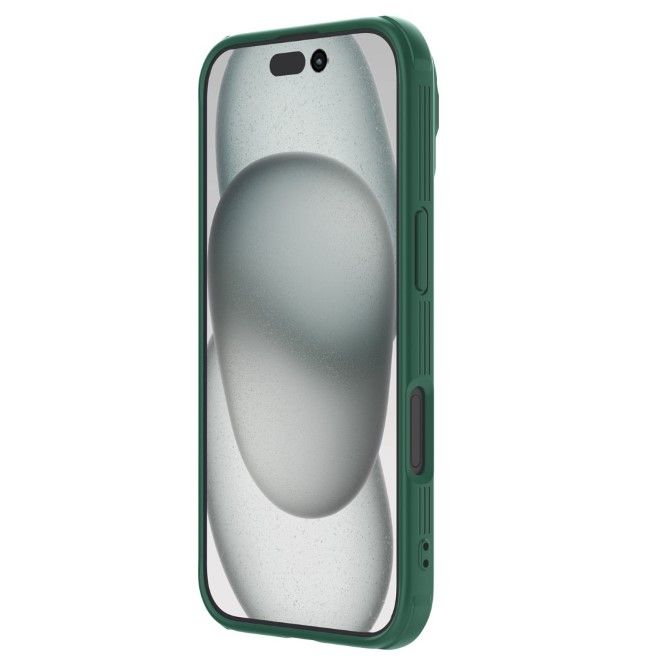 Nillkin - iPhone 16 Pro Hülle - Kunststoff Hardcase - Camshield Prop Series - dunkelgrün