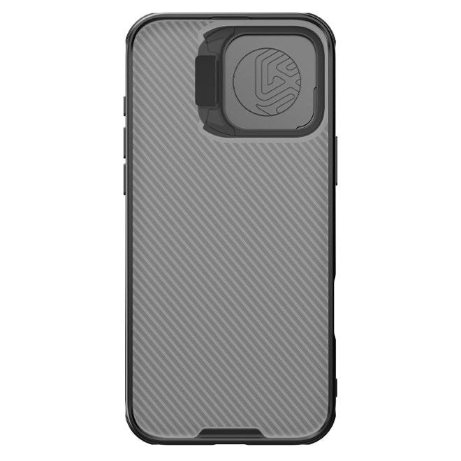 Nillkin - iPhone 16 Pro Max Hülle - Kunststoff Hardcase - Camshield Prop Series - transparent/schwarz