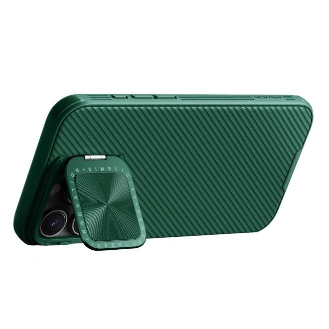 Nillkin - iPhone 16 Pro Max Hülle - Kunststoff Hardcase - Camshield Prop Series - dunkelgrün