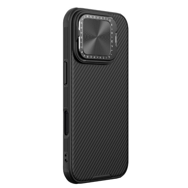 Nillkin - iPhone 16 Pro Hülle - Kunststoff Hardcase - Camshield Prop Magnetic Series - schwarz