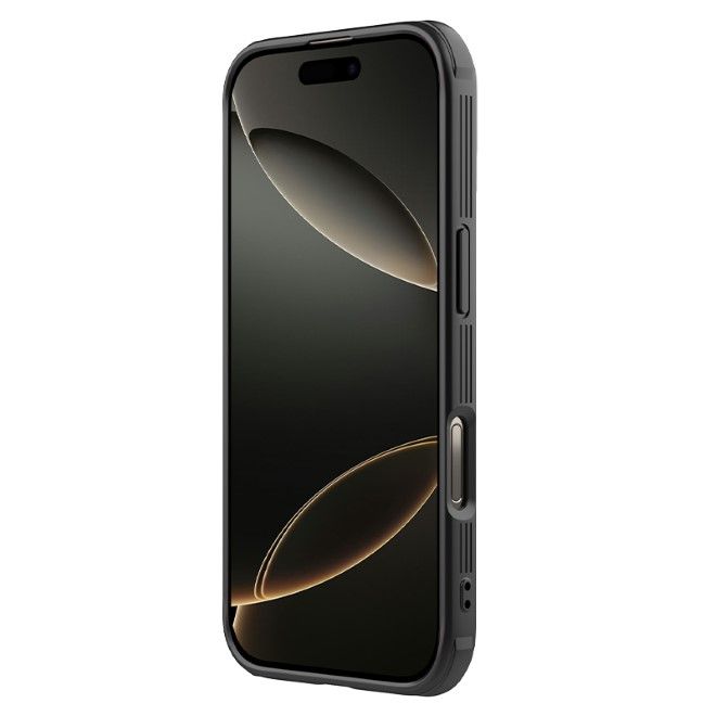 Nillkin - iPhone 16 Pro Hülle - Kunststoff Hardcase - Camshield Prop Magnetic Series - transparent/schwarz