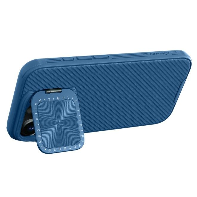 Nillkin - iPhone 16 Pro Hülle - Kunststoff Hardcase - Camshield Prop Magnetic Series - blau