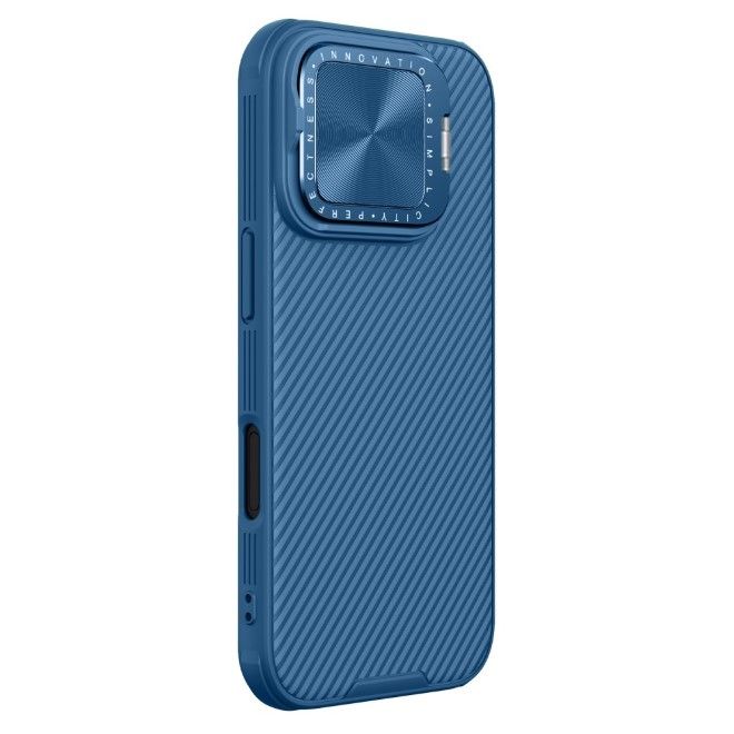Nillkin - iPhone 16 Pro Hülle - Kunststoff Hardcase - Camshield Prop Magnetic Series - blau