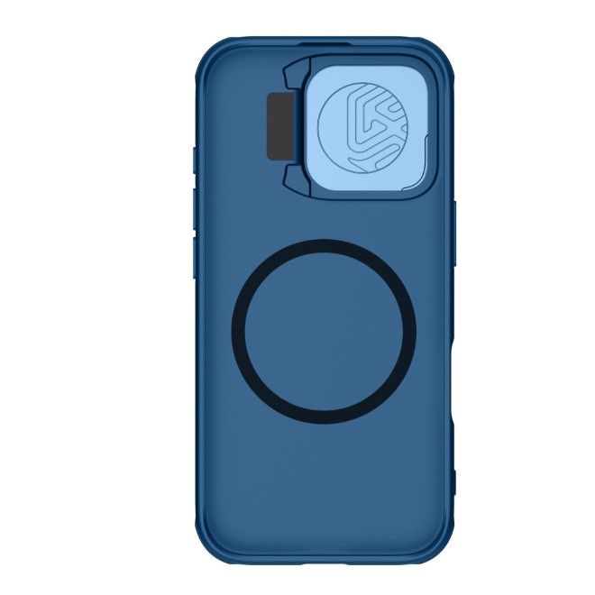 Nillkin - iPhone 16 Pro Hülle - Kunststoff Hardcase - Camshield Prop Magnetic Series - blau