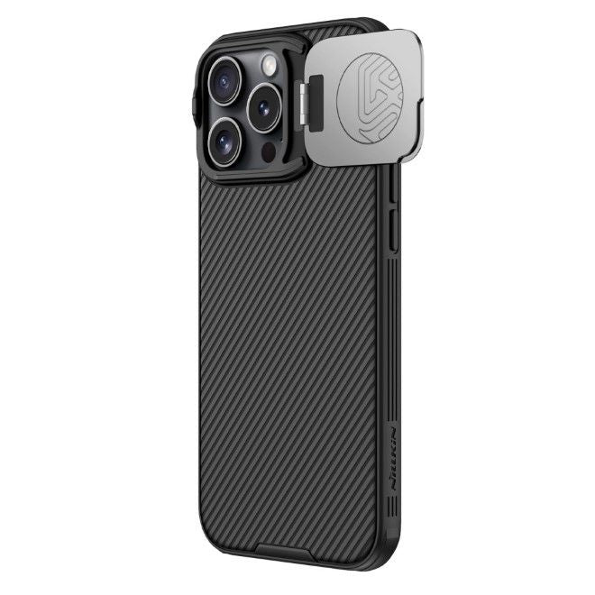 Nillkin - iPhone 16 Pro Max Hülle - Kunststoff Hardcase - Camshield Prop Magnetic Series - schwarz