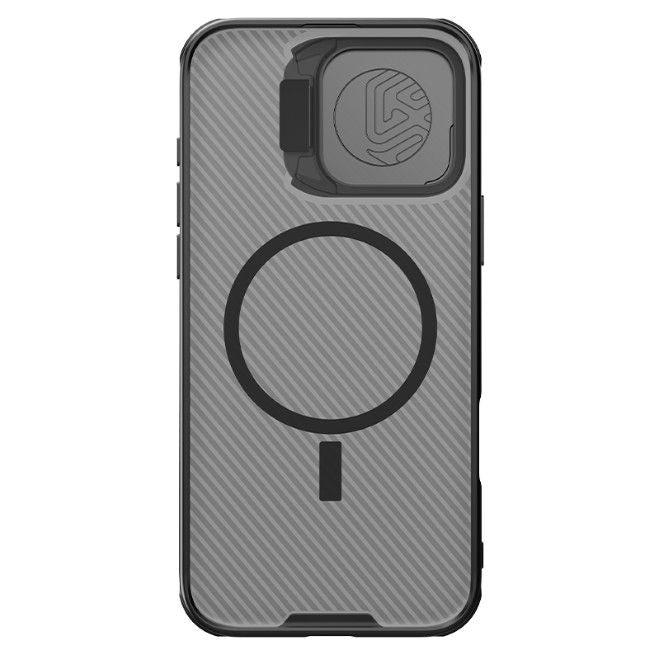 Nillkin - iPhone 16 Pro Max Hülle - Kunststoff Hardcase - Camshield Prop Magnetic Series - transparent/schwarz
