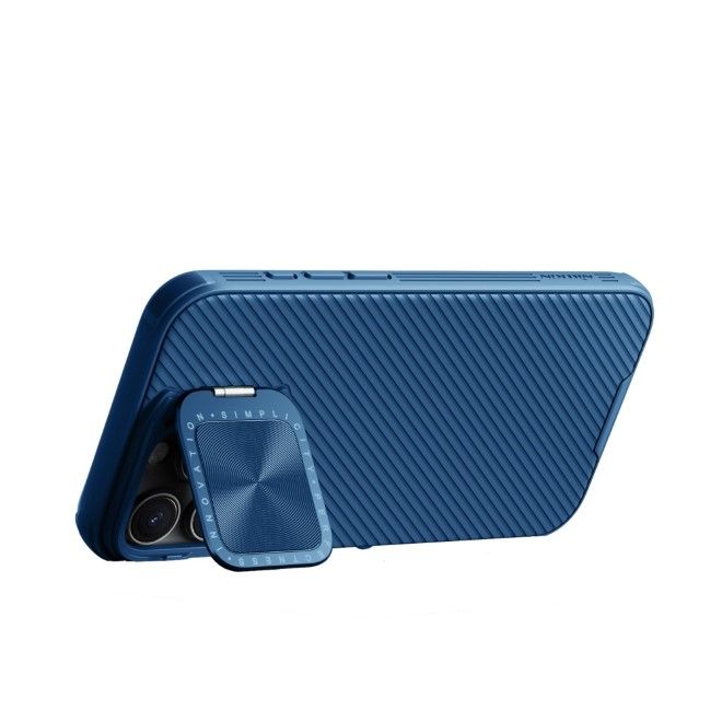 Nillkin - iPhone 16 Pro Max Hülle - Kunststoff Hardcase - Camshield Prop Magnetic Series - blau