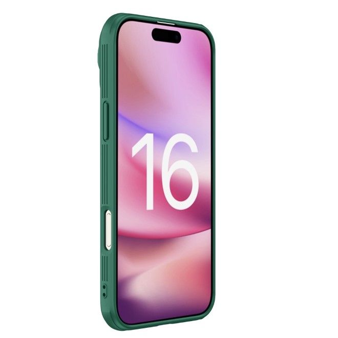 Nillkin - iPhone 16 Pro Max Hülle - Kunststoff Hardcase - Camshield Prop Magnetic Series - dunkelgrün