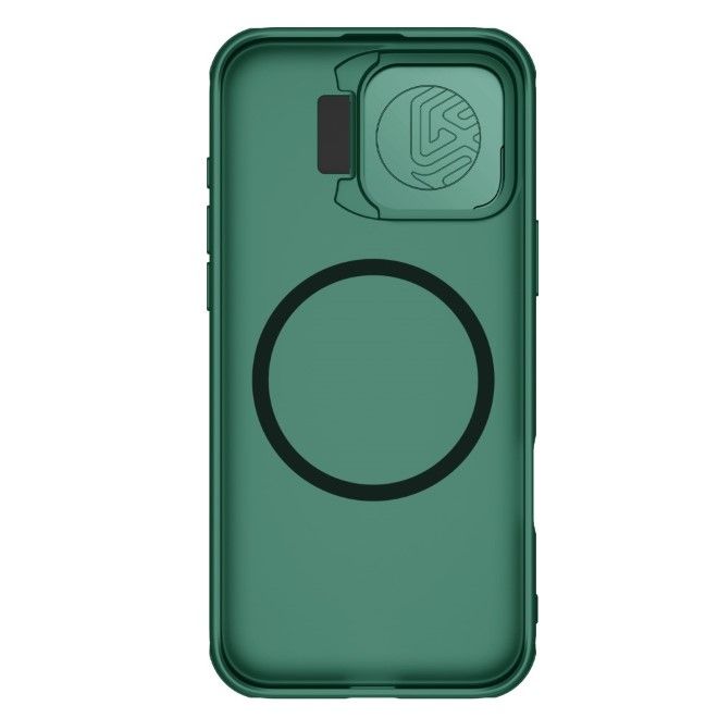 Nillkin - iPhone 16 Pro Max Hülle - Kunststoff Hardcase - Camshield Prop Magnetic Series - dunkelgrün