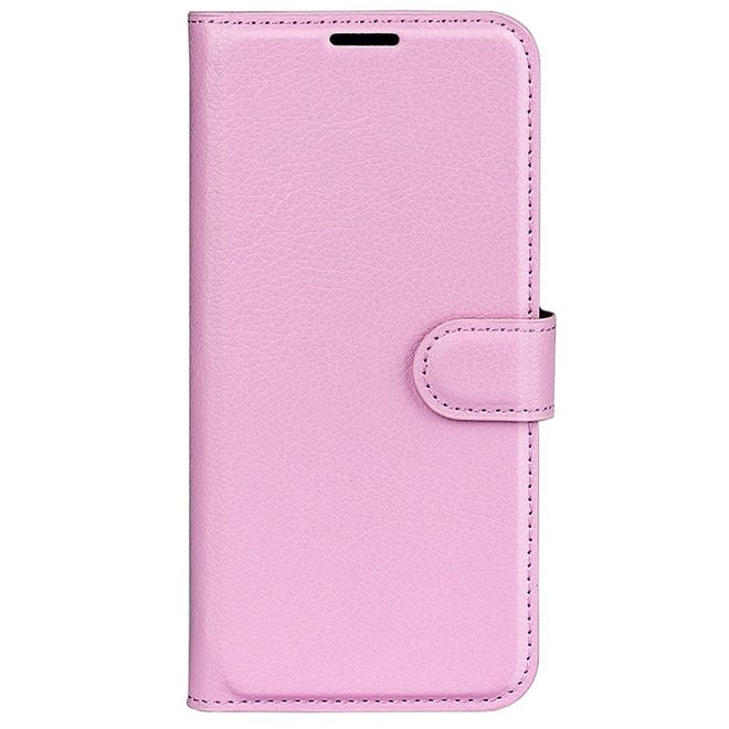 Xiaomi Redmi 13 5G / 13 4G / Note 13R 5G / Poco M6 4G Handy Hülle - Litchi Leder Bookcover Series - rosa
