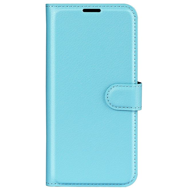 Xiaomi Redmi 13 5G / 13 4G / Note 13R 5G / Poco M6 4G Handy Hülle - Litchi Leder Bookcover Series - blau