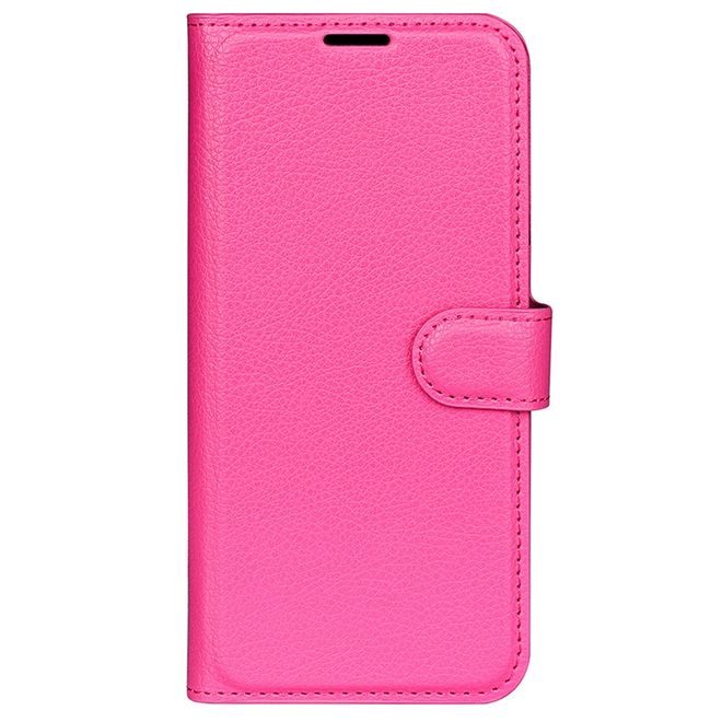 Xiaomi Redmi 13 5G / 13 4G / Note 13R 5G / Poco M6 4G Handy Hülle - Litchi Leder Bookcover Series - pink