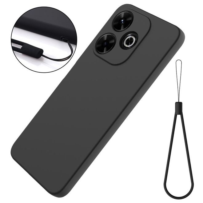 Xiaomi Redmi 13 5G / 13 4G / Note 13R 5G / Poco M6 4G Handy Hülle - Softcase - Liquid Silicone Series - schwarz