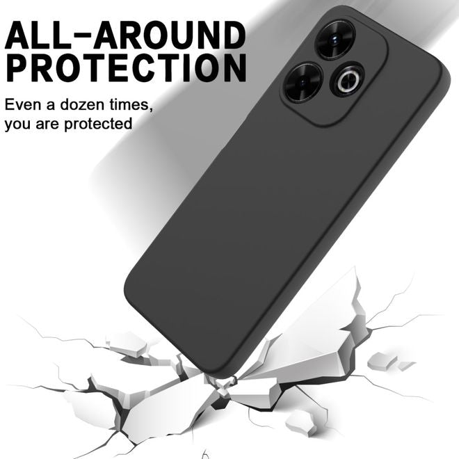 Xiaomi Redmi 13 5G / 13 4G / Note 13R 5G / Poco M6 4G Handy Hülle - Softcase - Liquid Silicone Series - schwarz