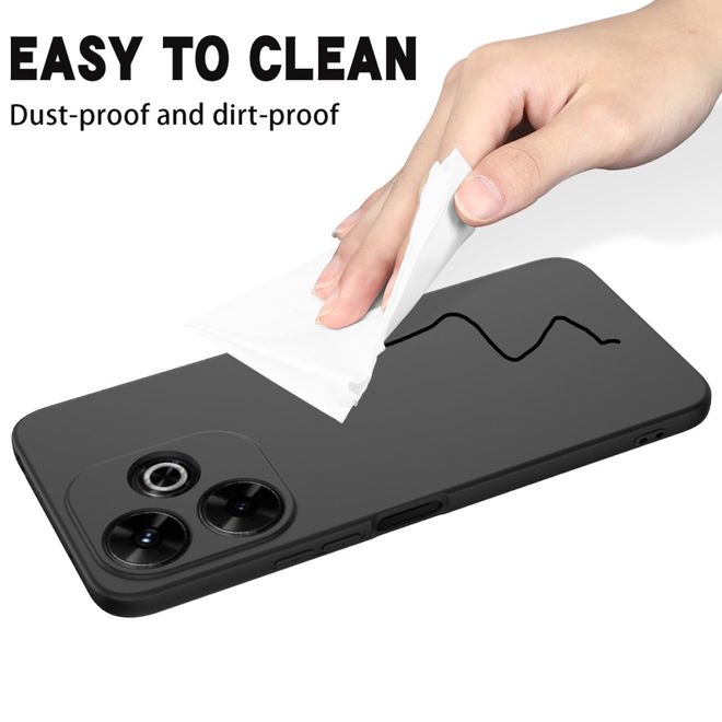 Xiaomi Redmi 13 5G / 13 4G / Note 13R 5G / Poco M6 4G Handy Hülle - Softcase - Liquid Silicone Series - schwarz