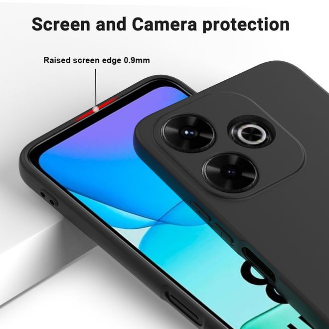 Xiaomi Redmi 13 5G / 13 4G / Note 13R 5G / Poco M6 4G Handy Hülle - Softcase - Liquid Silicone Series - schwarz
