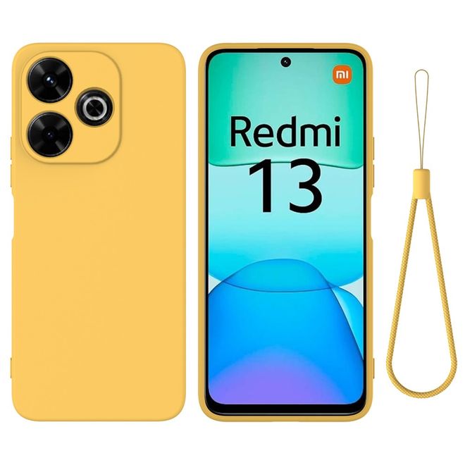 Xiaomi Redmi 13 5G / 13 4G / Note 13R 5G / Poco M6 4G Handy Hülle - Softcase - Liquid Silicone Series - gelb