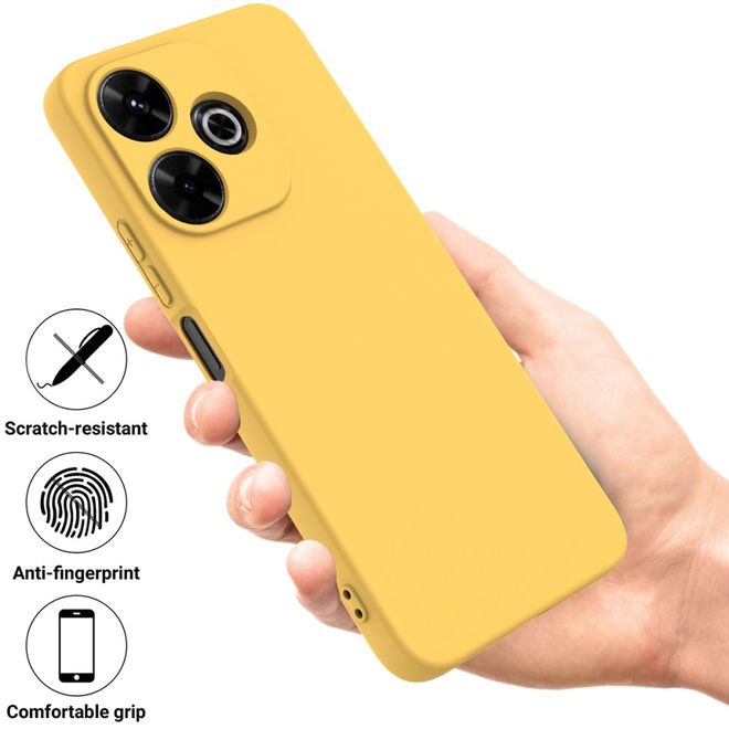 Xiaomi Redmi 13 5G / 13 4G / Note 13R 5G / Poco M6 4G Handy Hülle - Softcase - Liquid Silicone Series - gelb
