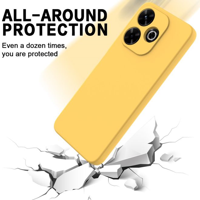 Xiaomi Redmi 13 5G / 13 4G / Note 13R 5G / Poco M6 4G Handy Hülle - Softcase - Liquid Silicone Series - gelb