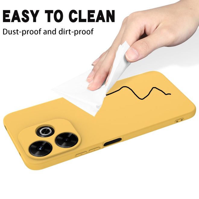 Xiaomi Redmi 13 5G / 13 4G / Note 13R 5G / Poco M6 4G Handy Hülle - Softcase - Liquid Silicone Series - gelb
