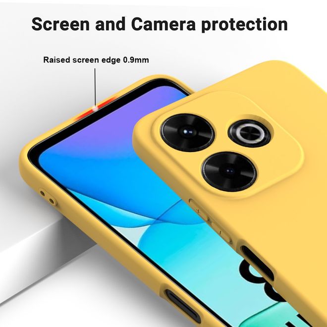 Xiaomi Redmi 13 5G / 13 4G / Note 13R 5G / Poco M6 4G Handy Hülle - Softcase - Liquid Silicone Series - gelb