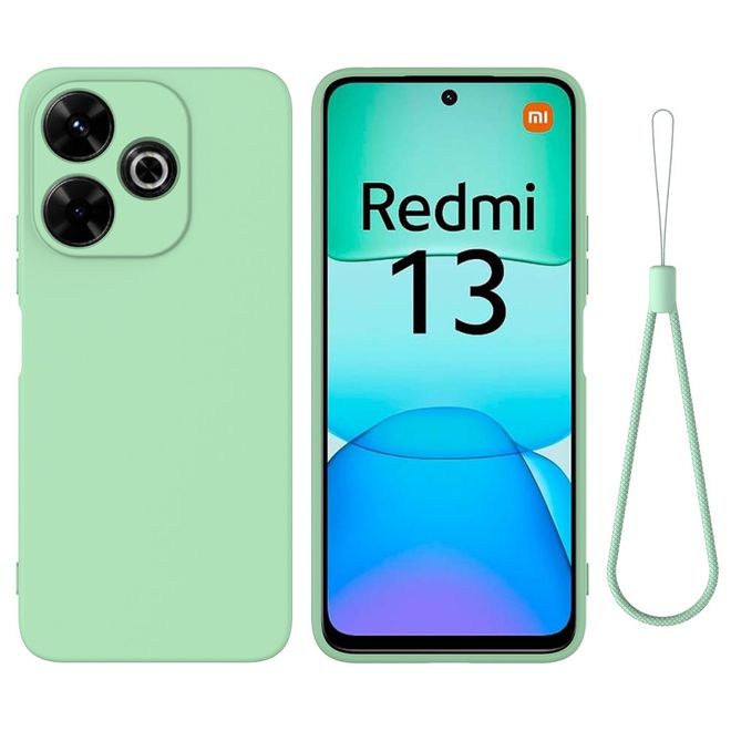 Xiaomi Redmi 13 5G / 13 4G / Note 13R 5G / Poco M6 4G Handy Hülle - Softcase - Liquid Silicone Series - grün