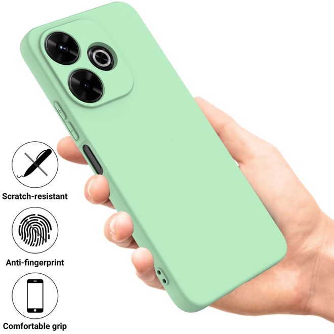 Xiaomi Redmi 13 5G / 13 4G / Note 13R 5G / Poco M6 4G Handy Hülle - Softcase - Liquid Silicone Series - grün