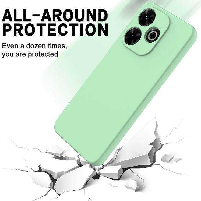 Xiaomi Redmi 13 5G / 13 4G / Note 13R 5G / Poco M6 4G Handy Hülle - Softcase - Liquid Silicone Series - grün