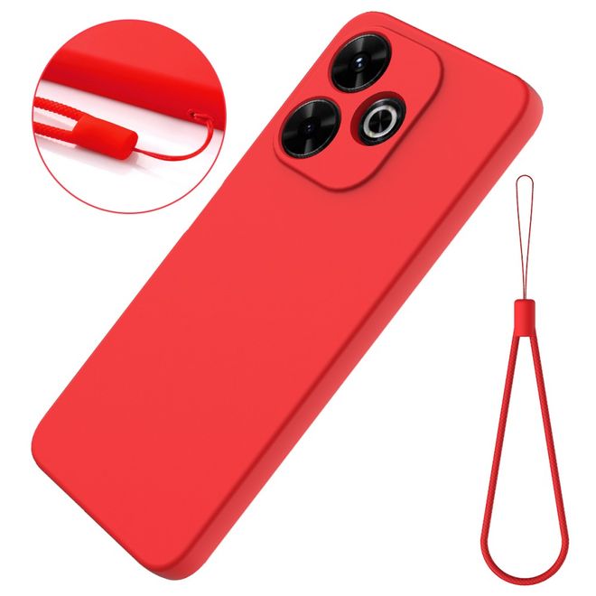 Xiaomi Redmi 13 5G / 13 4G / Note 13R 5G / Poco M6 4G Handy Hülle - Softcase - Liquid Silicone Series - rot