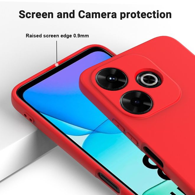 Xiaomi Redmi 13 5G / 13 4G / Note 13R 5G / Poco M6 4G Handy Hülle - Softcase - Liquid Silicone Series - rot