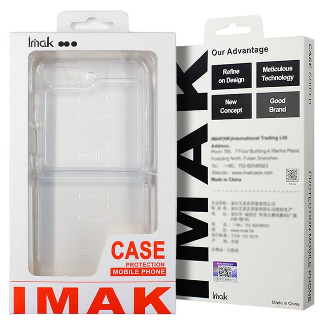 Imak - Motorola Razr 50 Ultra 5G Hülle - Softcase aus TPU - UX-6 Series - transparent