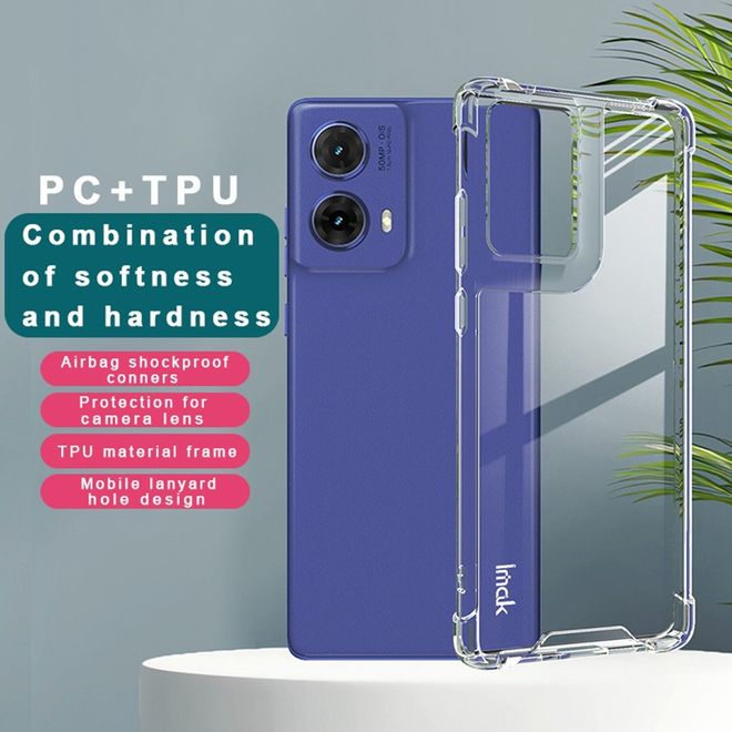 Imak - Motorola Moto G85 5G Handy Hülle - robustes Hardcase - transparent
