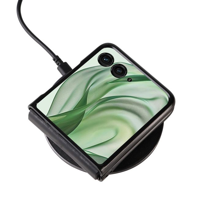 Motorola Razr 50 Ultra 5G Handy Hülle - Litchi Leder Hardcase Series - schwarz