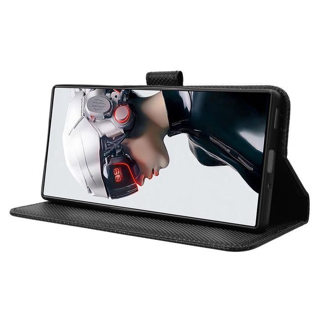 ZTE nubia Red Magic 9 Pro Handy Hülle - Classic II Leder Bookcover Series - schwarz