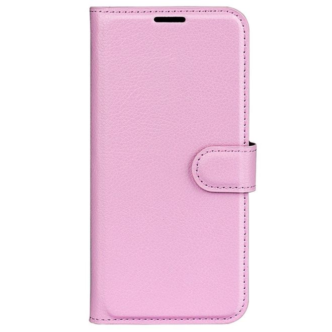 Nothing Phone (2a) / (2a) Plus Handy Hülle - Litchi Leder Bookcover Series - rosa
