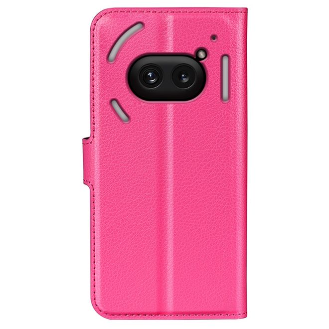 Nothing Phone (2a) / (2a) Plus Handy Hülle - Litchi Leder Bookcover Series - pink