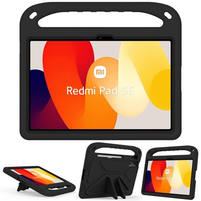 Xiaomi Redmi Pad SE Schockresistente EVA Plastik Schaum Tablet Hülle - schwarz