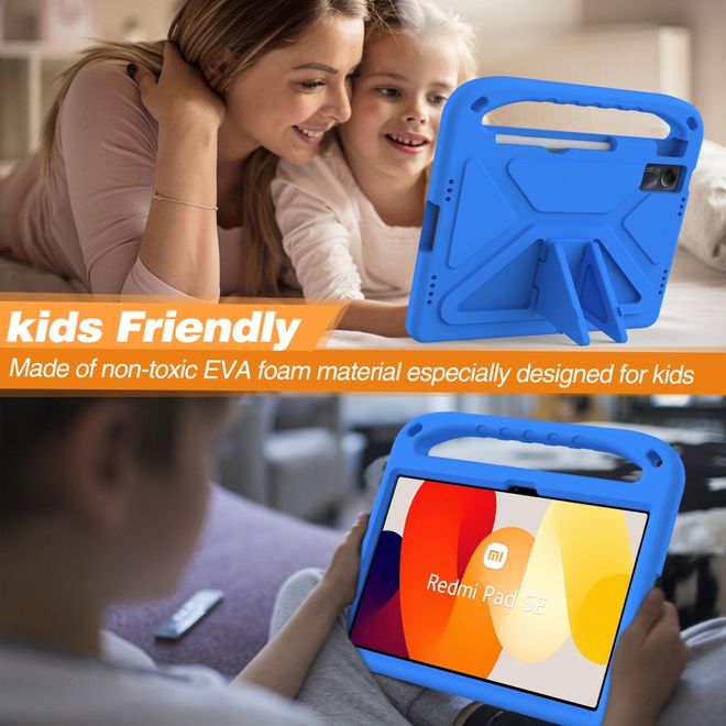 Xiaomi Redmi Pad SE Schockresistente EVA Plastik Schaum Tablet Hülle - blau