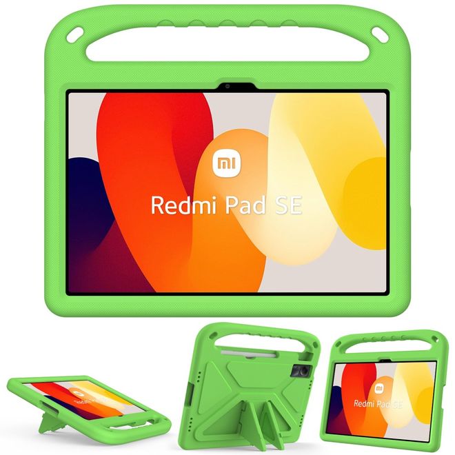 Xiaomi Redmi Pad SE Schockresistente EVA Plastik Schaum Tablet Hülle - grün