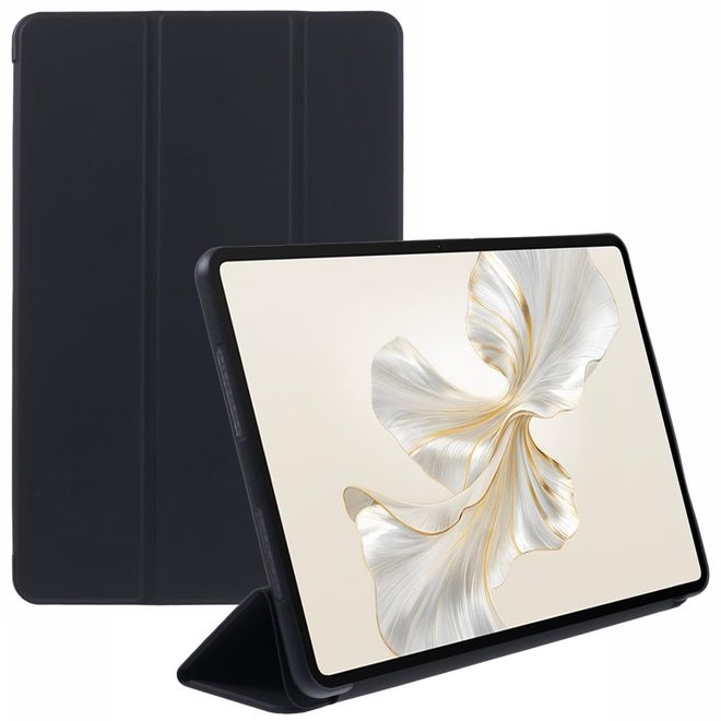 Honor Pad 9 Leder Hülle - dreifach faltbar - schwarz